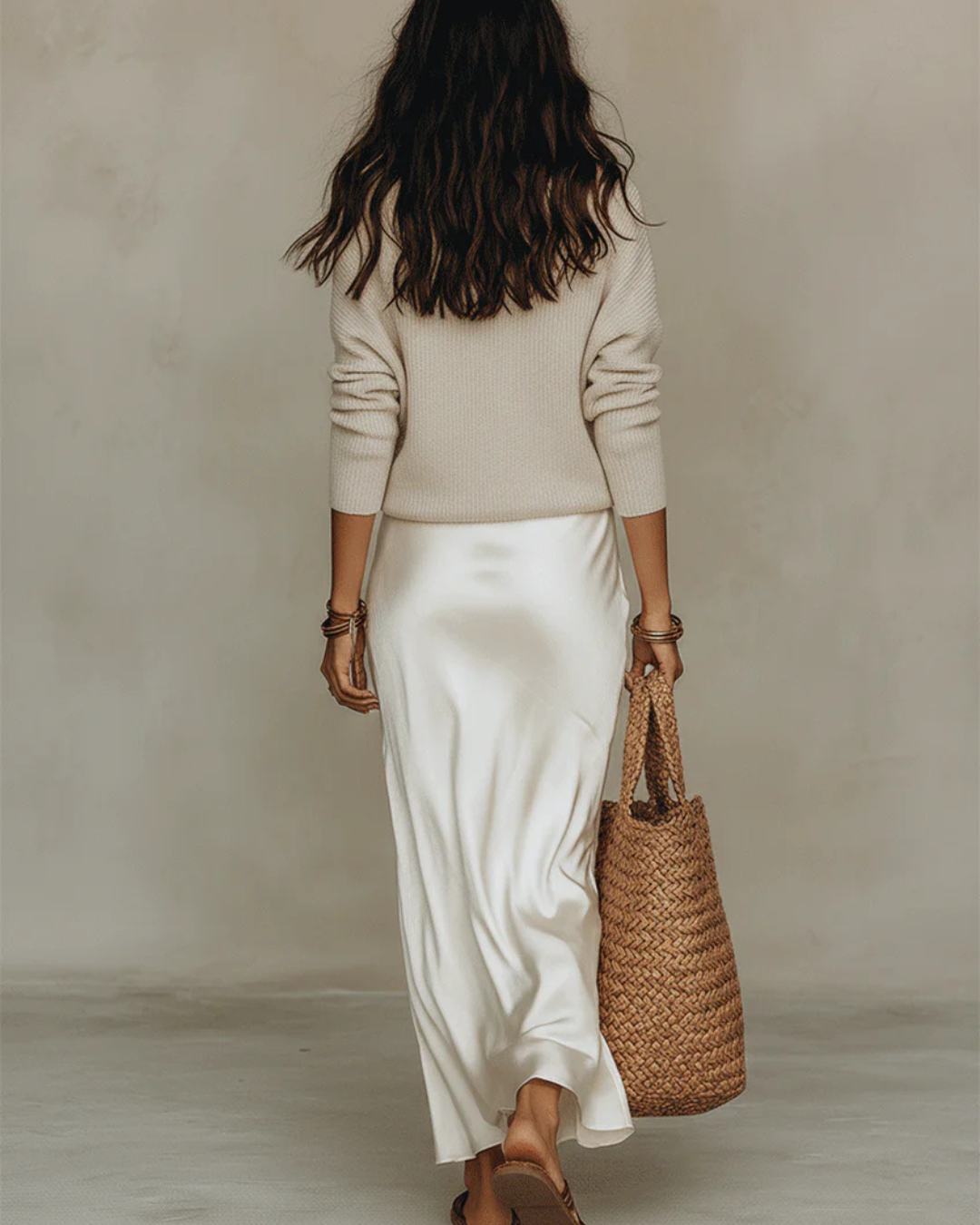Capucine™ | Robe midi satinée élégante