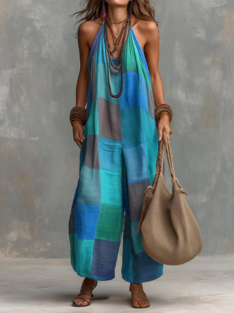 Rosalie™ | Combinaison patchwork fraîcheur et liberté dans un style artistique unique