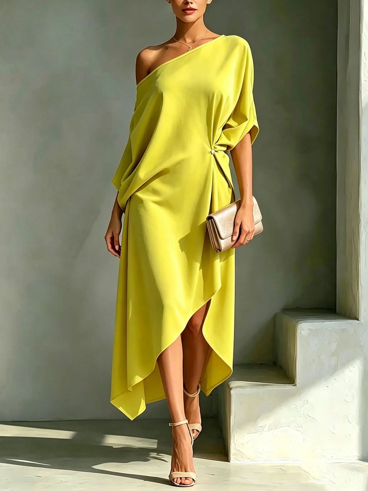 Éloïse™ | Robe élégante asymétrique