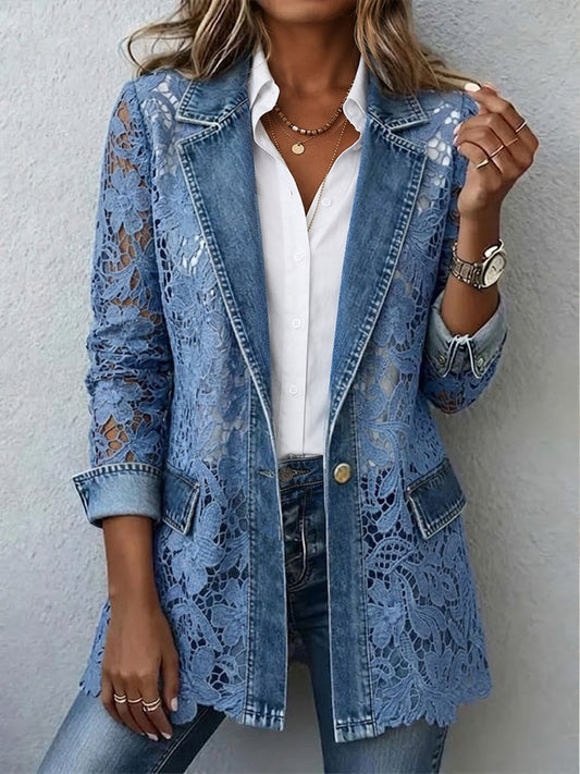 Constance™ | Veste avec Dentelle Florale